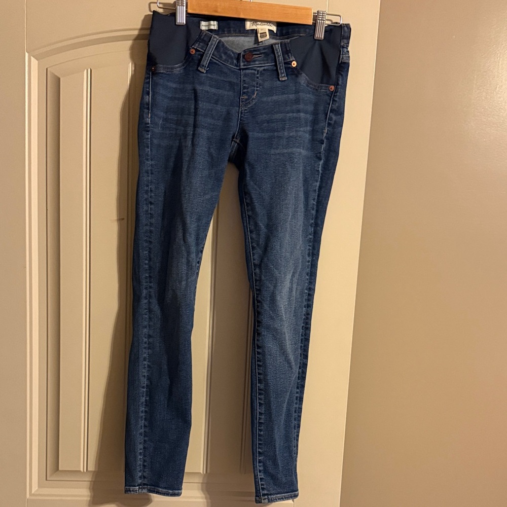Madewell Dark Blue Maternity Skinny Jeans
